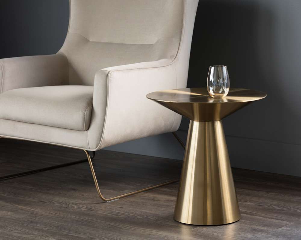 Sunpan - Ikon Carmel Side Table - Yellow Gold - 103010 veiw 3