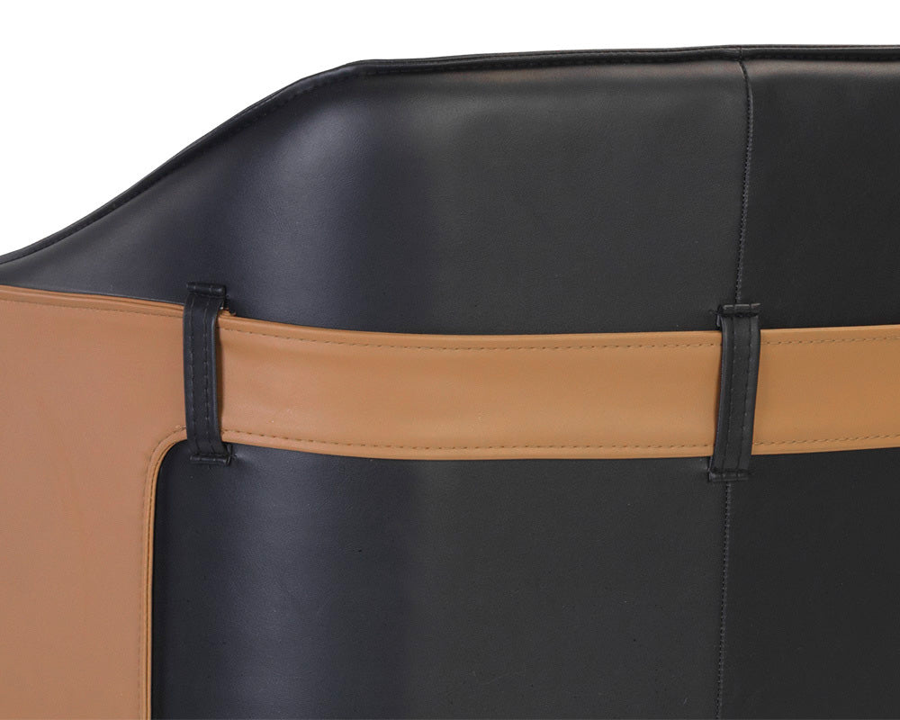 Sunpan - Ikon Carter Counter Stool - Napa Black / Napa Cognac - 106684 view 6