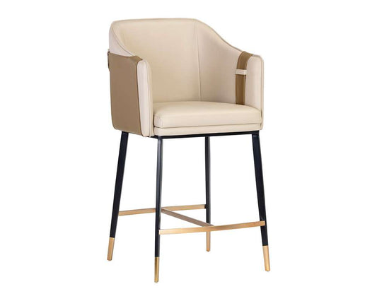 Sunpan - Ikon Carter Counter Stool - Napa Beige / Napa Tan - 106433 veiw 1