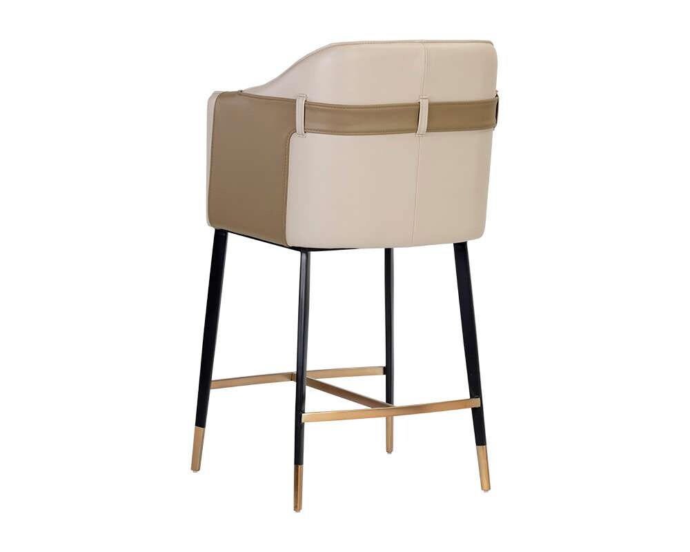 Sunpan - Ikon Carter Counter Stool - Napa Beige / Napa Tan - 106433 veiw 3