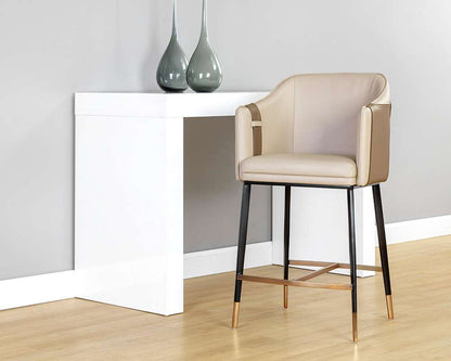 Sunpan - Ikon Carter Counter Stool - Napa Beige / Napa Tan - 106433 veiw 4