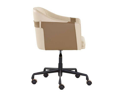 Sunpan - Ikon Carter Office Chair - Napa Beige / Napa Tan - 109042 veiw 3