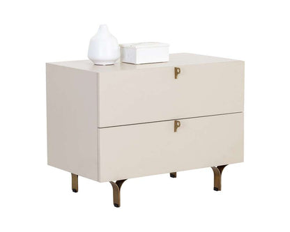 Sunpan - Celine Nightstand Large - Cream - 110030 veiw 1