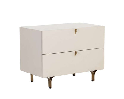 Sunpan - Celine Nightstand Large - Cream - 110030 veiw 2