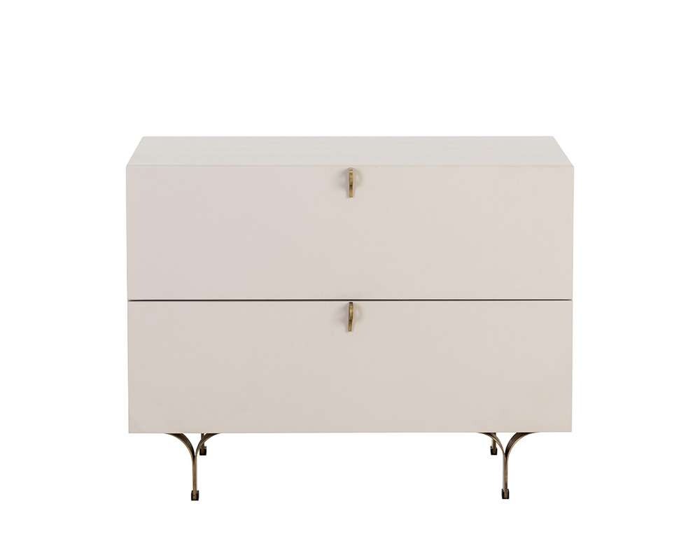 Sunpan - Celine Nightstand Large - Cream - 110030 veiw 4