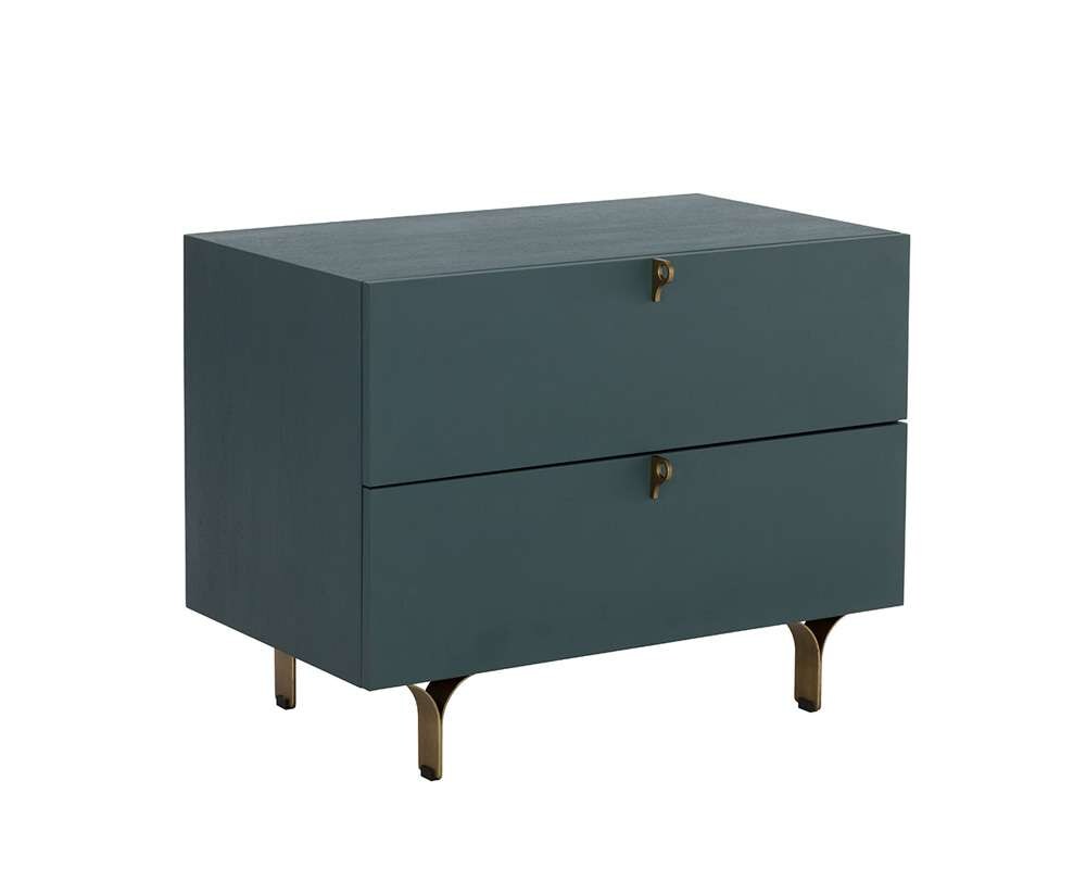 Sunpan - Celine Nightstand Large - Teal - 110371 veiw 2