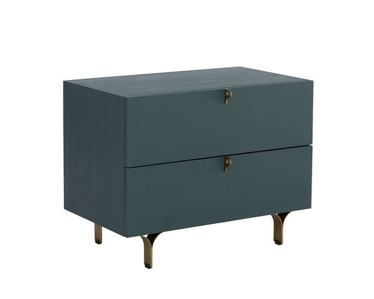 Sunpan - Celine Nightstand Large - Teal - 110371 veiw 2