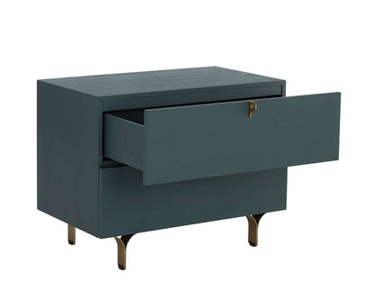 Sunpan - Celine Nightstand Large - Teal - 110371 veiw 4