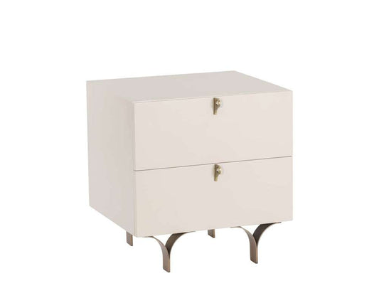 Sunpan - Celine Nightstand Small - Cream - 105397 veiw 2