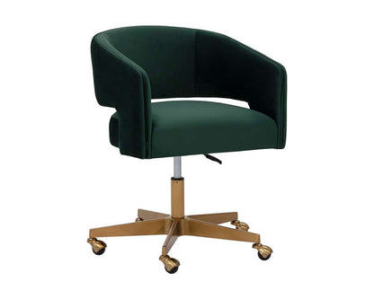 Sunpan - Claren Office Chair - Deep Green Sky - 107851 veiw 1
