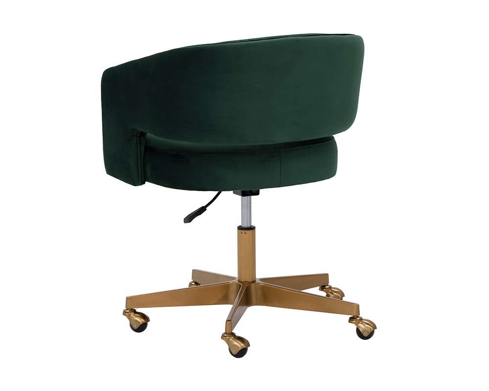 Sunpan - Claren Office Chair - Deep Green Sky - 107851 veiw 4