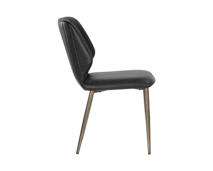 Sunpan - Clinton Dining Chair - Bronze - Bravo Black (Set Of 2) - 106316 veiw 2