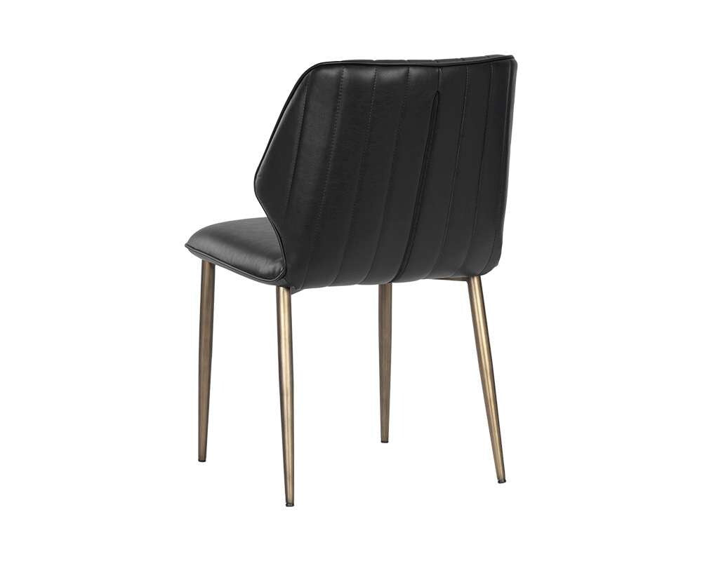 Sunpan - Clinton Dining Chair - Bronze - Bravo Black (Set Of 2) - 106316 veiw 3