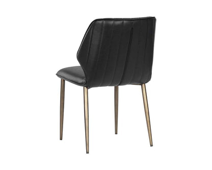 Sunpan - Clinton Dining Chair - Bronze - Bravo Black (Set Of 2) - 106316 veiw 3