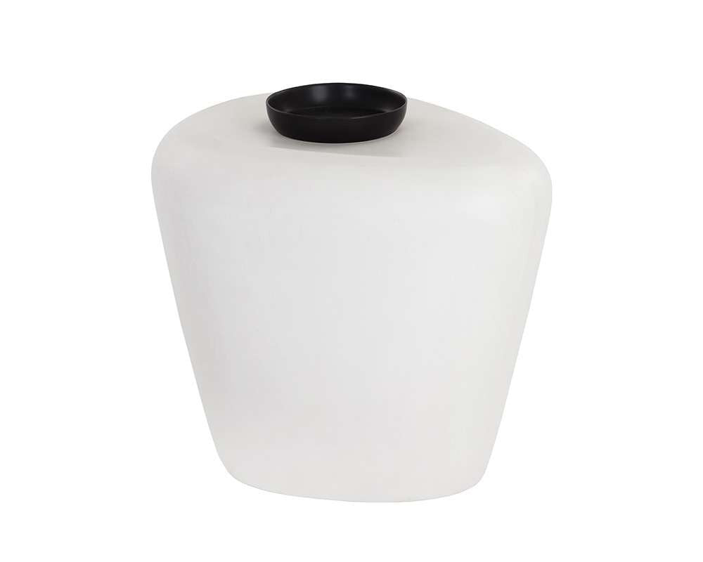 Sunpan - MIXT Corvo End Table - White - 108490 veiw 1