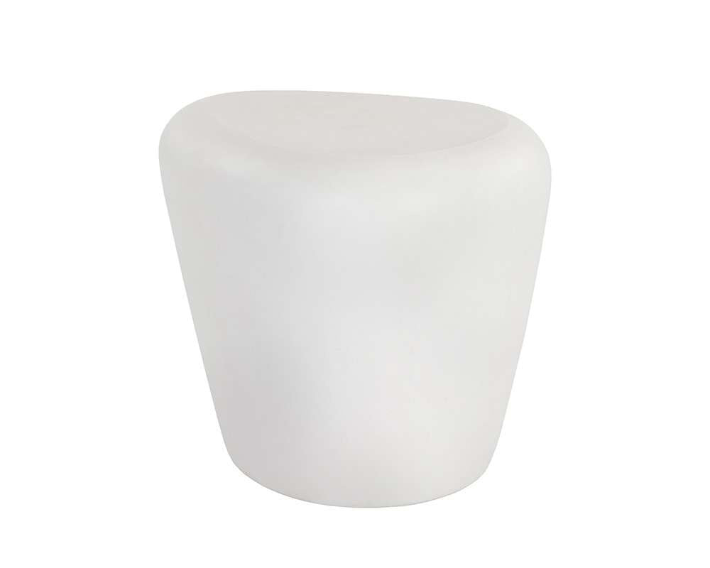 Sunpan - MIXT Corvo End Table - White - 108490 veiw 3