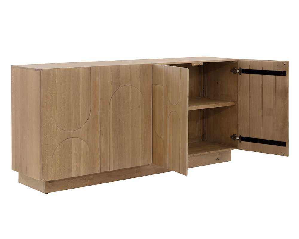 Sunpan - Cove Sideboard - Rustic Oak - 109610 veiw 4