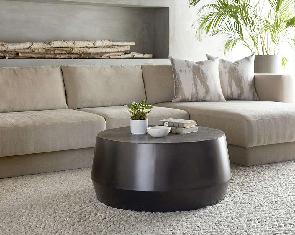 Sunpan - Creed Coffee Table Small - Gunmetal - 104348 veiw 4