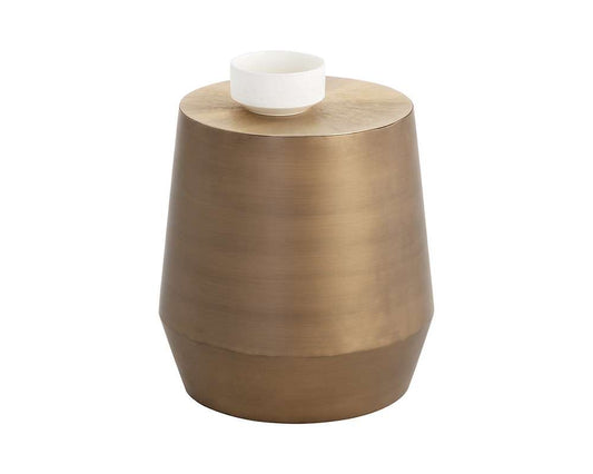 Sunpan - Creed Side Table - Antique Gold - 109689 veiw 1