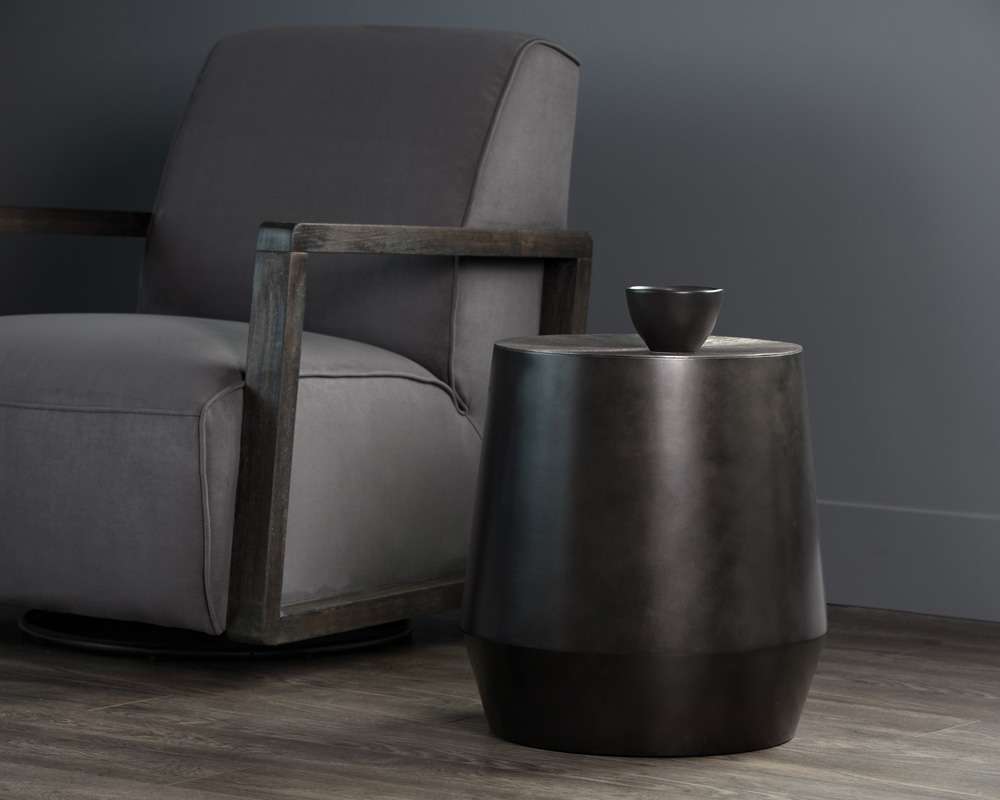 Sunpan - Creed Side Table - Gunmetal - 104349 veiw 4