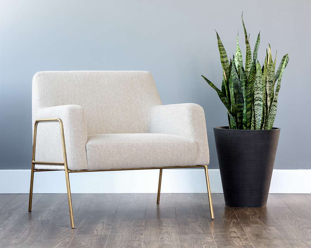 Sunpan - MIXT Cybil Lounge Chair - Dove Cream - 105017 veiw 5