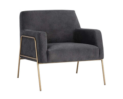 Sunpan - MIXT Cybil Lounge Chair - Polo Club Kohl Grey - 105018 veiw 1