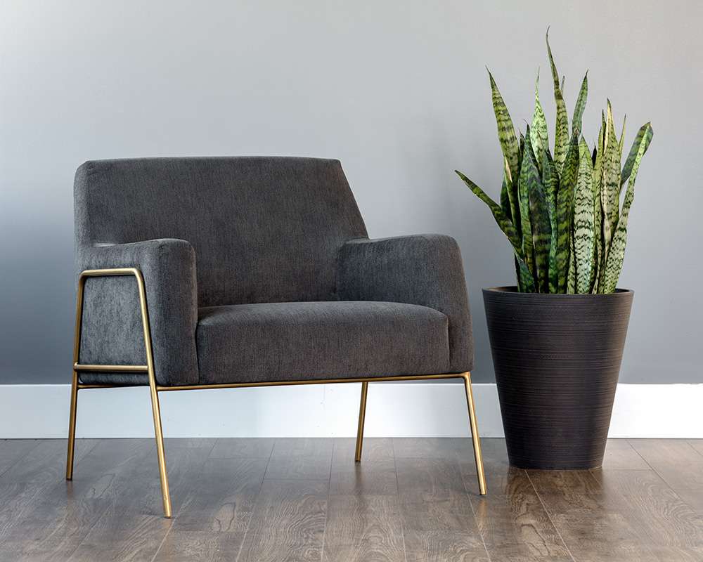 Sunpan - MIXT Cybil Lounge Chair - Polo Club Kohl Grey - 105018 veiw 5