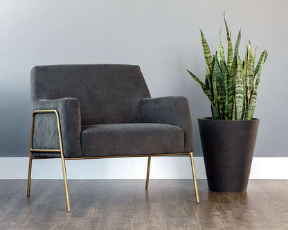 Sunpan - MIXT Cybil Lounge Chair - Polo Club Kohl Grey - 105018 veiw 5