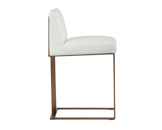 Sunpan - Ikon Dean Counter Stool - Antique Brass - Cantina White - 103800 veiw 2