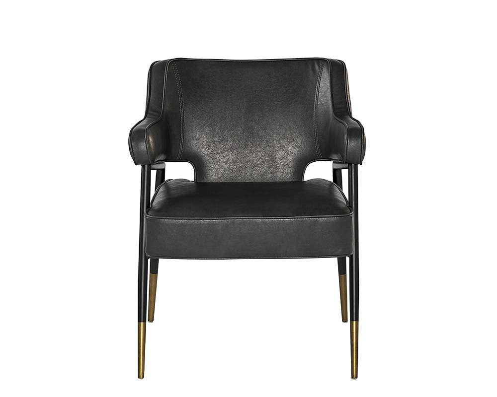 Sunpan - Irongate Derome Dining Armchair - Bravo Portabella - 104846 veiw 2