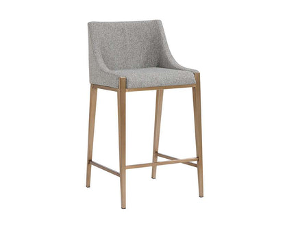 Sunpan - Ikon Dionne Counter Stool - Monument Pebble - 108510 veiw 1