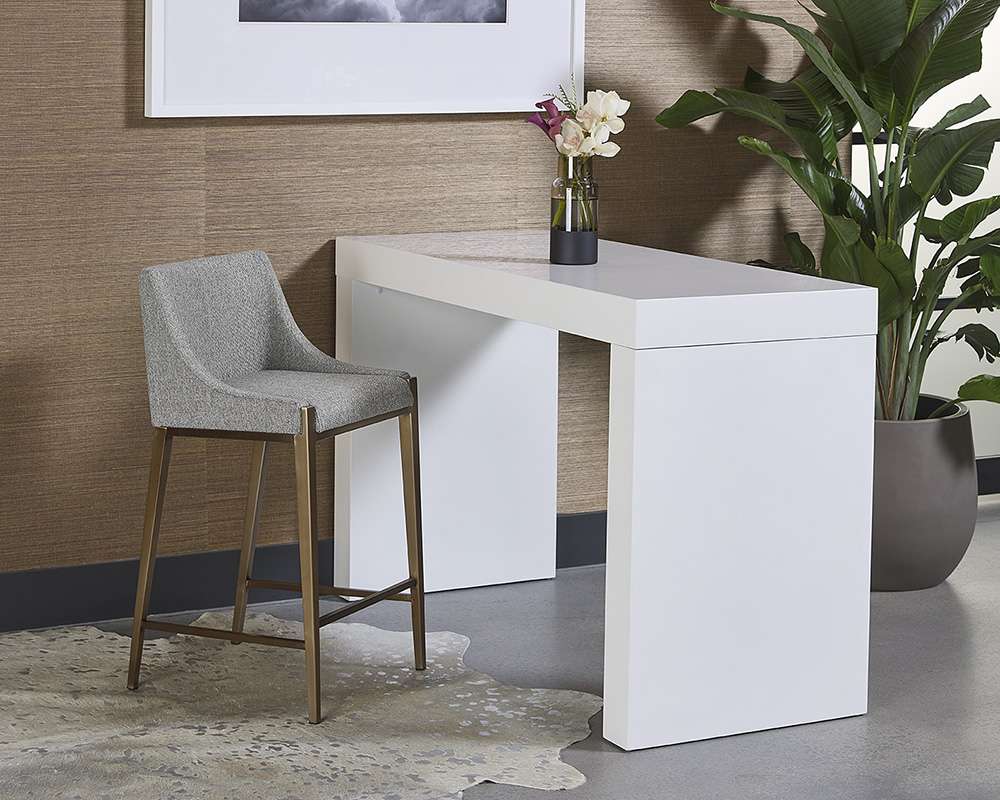 Sunpan - Ikon Dionne Counter Stool - Monument Pebble - 108510 veiw 5