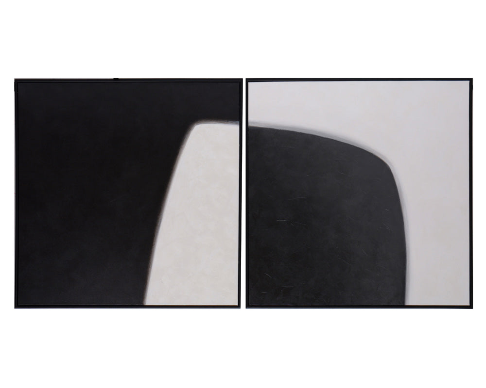 Sunpan - Double Cross (Set Of 2) - 48in X 48in - Black Floater Frame - A0271 view 8