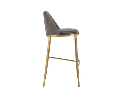 Sunpan - Ikon Dover Barstool - Bravo Portabella / Sparrow Grey - 107574 veiw 2