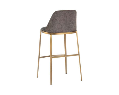 Sunpan - Ikon Dover Barstool - Bravo Portabella / Sparrow Grey - 107574 veiw 3