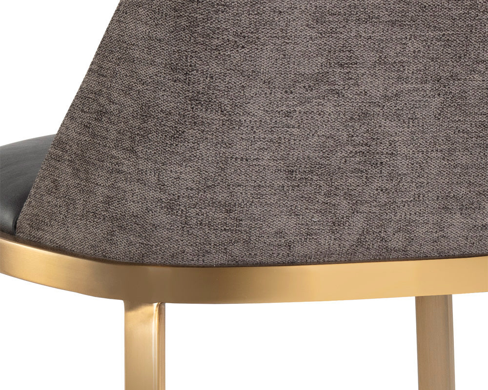 Sunpan - Ikon Dover Barstool - Bravo Portabella / Sparrow Grey - 107574 view 5