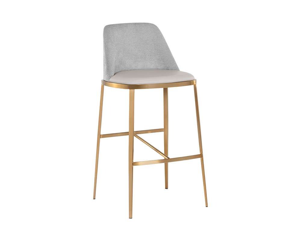 Sunpan - Ikon Dover Barstool - Napa Stone / Polo Club Stone - 107817 veiw 1