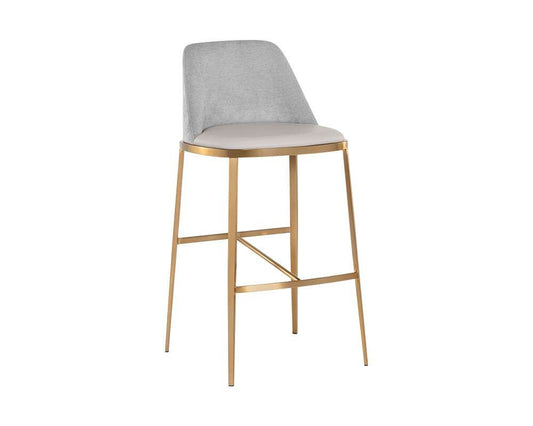 Sunpan - Ikon Dover Barstool - Napa Stone / Polo Club Stone - 107817 veiw 1