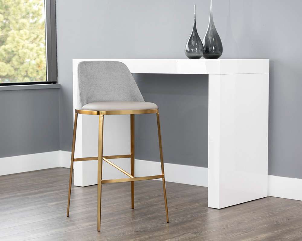 Sunpan - Ikon Dover Barstool - Napa Stone / Polo Club Stone - 107817 veiw 4