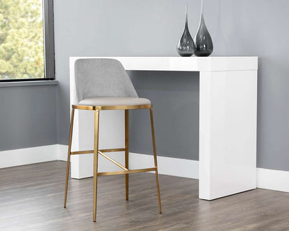 Sunpan - Ikon Dover Barstool - Napa Stone / Polo Club Stone - 107817 veiw 4