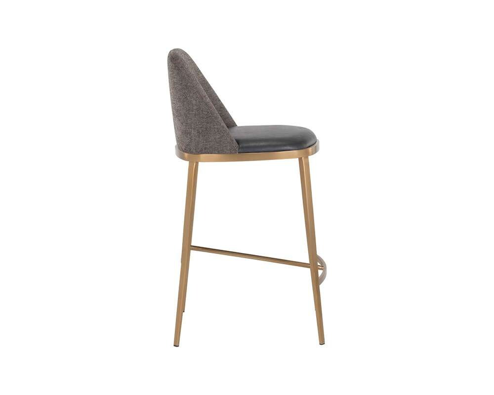 Sunpan - Ikon Dover Counter Stool - Bravo Portabella / Sparrow Grey - 107816 veiw 2