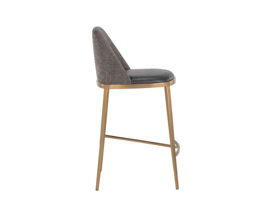 Sunpan - Ikon Dover Counter Stool - Bravo Portabella / Sparrow Grey - 107816 veiw 2