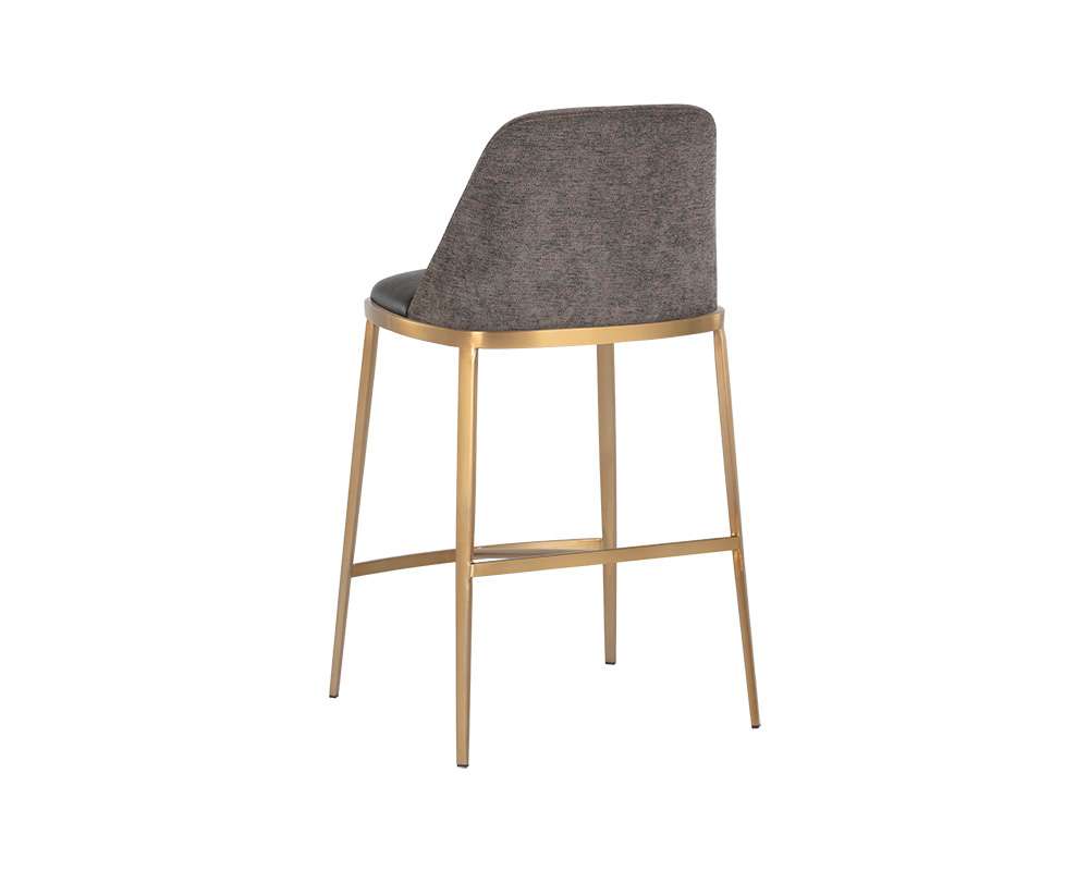 Sunpan - Ikon Dover Counter Stool - Bravo Portabella / Sparrow Grey - 107816 veiw 3