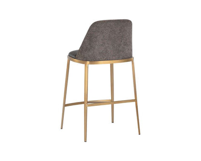 Sunpan - Ikon Dover Counter Stool - Bravo Portabella / Sparrow Grey - 107816 veiw 3