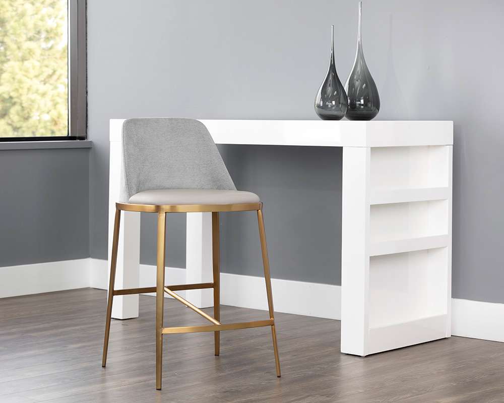 Sunpan - Ikon Dover Counter Stool - Napa Stone / Polo Club Stone - 107575 veiw 4