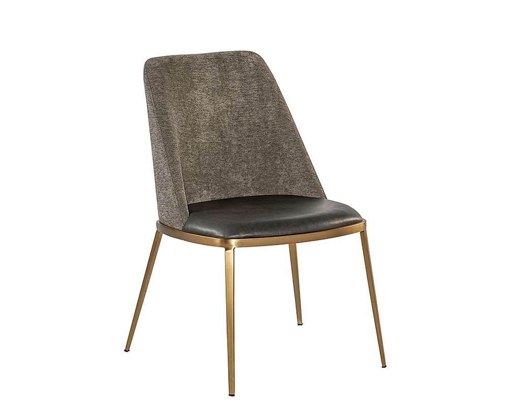 Sunpan - Dover Dining Chair - Bravo Portabella / Sparrow Grey (Set Of 2) - 104920 veiw 1