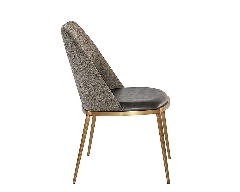 Sunpan - Dover Dining Chair - Bravo Portabella / Sparrow Grey (Set Of 2) - 104920 veiw 3