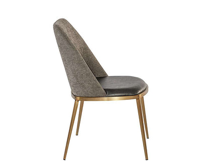 Sunpan - Dover Dining Chair - Bravo Portabella / Sparrow Grey (Set Of 2) - 104920 veiw 3