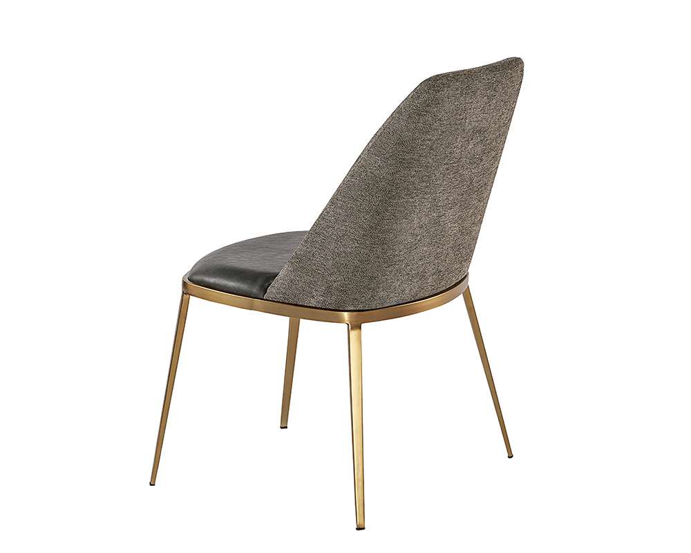 Sunpan - Dover Dining Chair - Bravo Portabella / Sparrow Grey (Set Of 2) - 104920 veiw 4