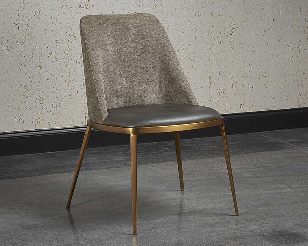 Sunpan - Dover Dining Chair - Bravo Portabella / Sparrow Grey (Set Of 2) - 104920 veiw 5